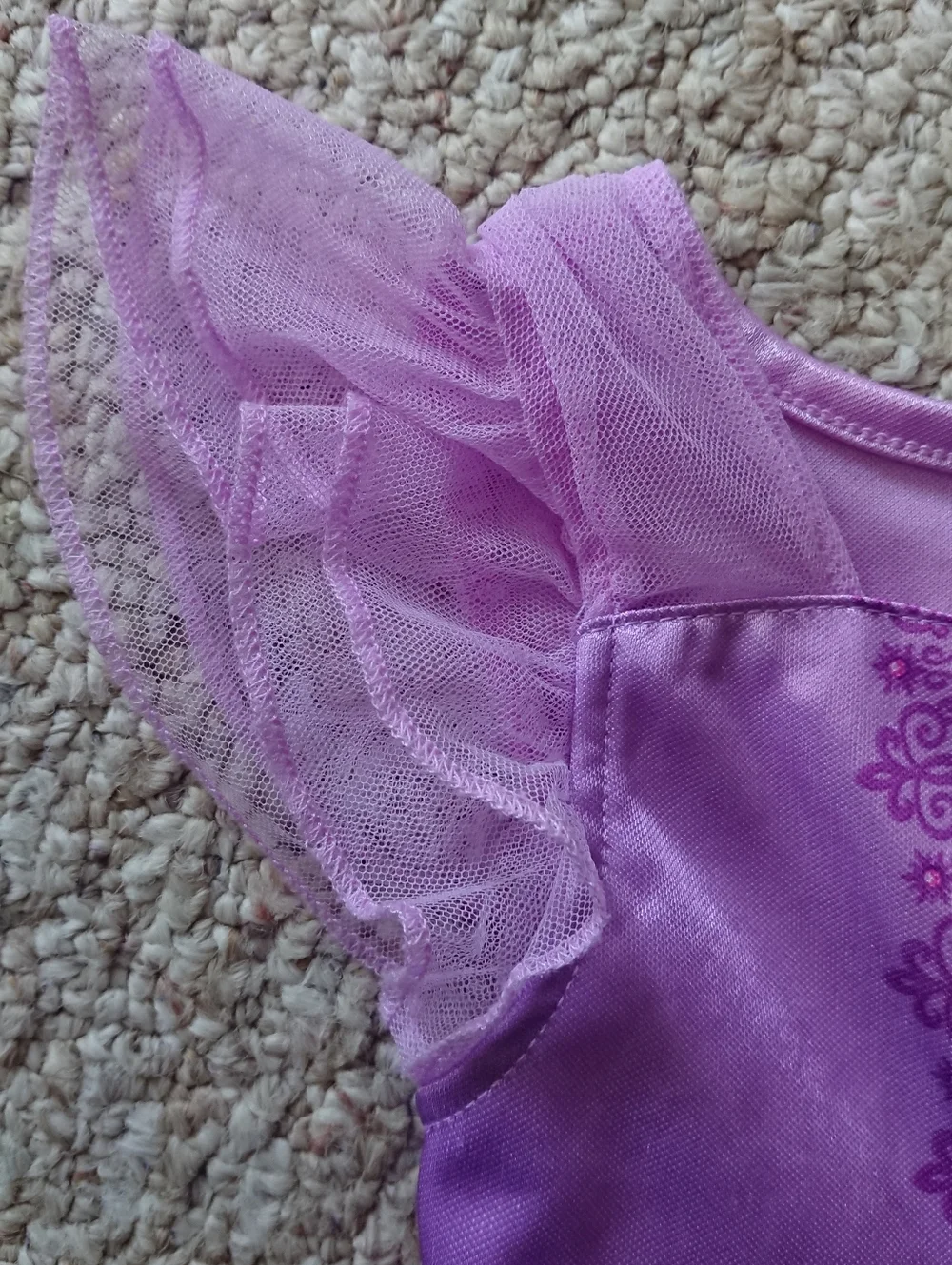 Disney Purple Rapunzel Tulle Princess Nightgown Size 3T - Picture 6 of 10